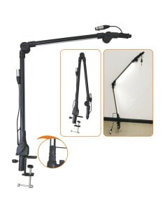 MP GEAR MS200AL ASTA TAVOLO TELESCOPICA E CLIP + LUCE 2