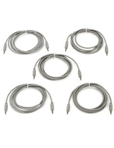 BLACK MARKET MODULAR PATCH CABLE 150 CM. 5-PACK GREY