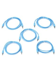 BLACK MARKET MODULAR PATCH CABLE 100 CM. 5-PACK BLUE