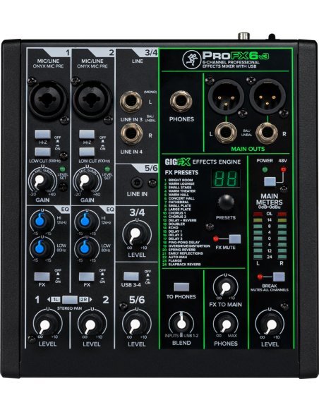MACKIE PROFX6V3 MACKIE PROFX6V3