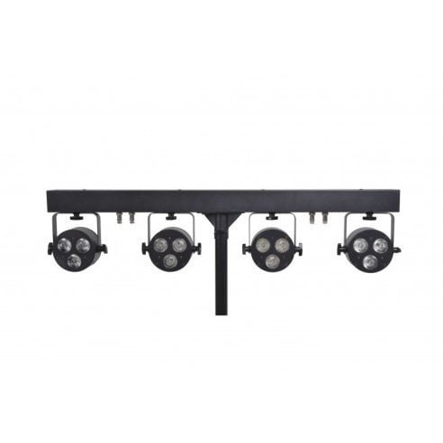 SAGITTER LEDKITHP3C KIT 4 PAR 3X6W RGBW + PEDALIERA E STAND