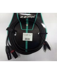 ZZIPP DZZX300 CAVO 2 RCA 2 XLR MASCHIO 3 METRI