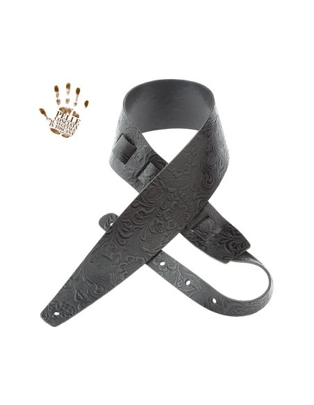MAGRABO' HOLES HC EMBOSSED FLORES NERO 8CM MAGRABO' HOLES HC EMBOSSED FLORES NERO 8CM