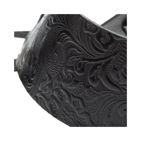 MAGRABO' HOLES HC EMBOSSED FLORES NERO 8CM