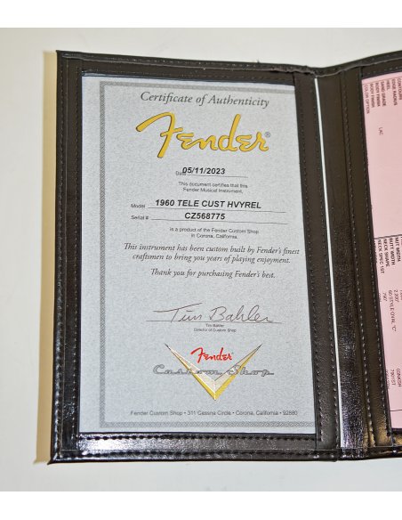 FENDER 1960 TELE CUSTOM HEAVY RELIC  CHOCOLATE 3CS FENDER 1960 TELE CUSTOM HEAVY RELIC  CHOCOLATE 3CS