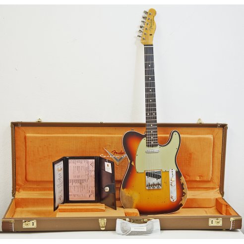 FENDER 1960 TELE CUSTOM HEAVY RELIC  CHOCOLATE 3CS