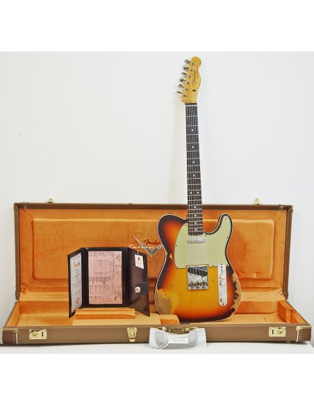 FENDER 1960 TELE CUSTOM HEAVY RELIC  CHOCOLATE 3CS FENDER 1960 TELE CUSTOM HEAVY RELIC  CHOCOLATE 3CS