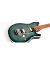 MUSIC MAN AXIS SS HH TREM YUCATAN BLUE FLAME ROASTED