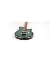 MUSIC MAN AXIS SS HH TREM YUCATAN BLUE FLAME ROASTED
