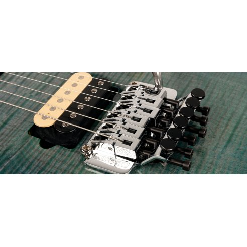 MUSIC MAN AXIS SS HH TREM YUCATAN BLUE FLAME ROASTED