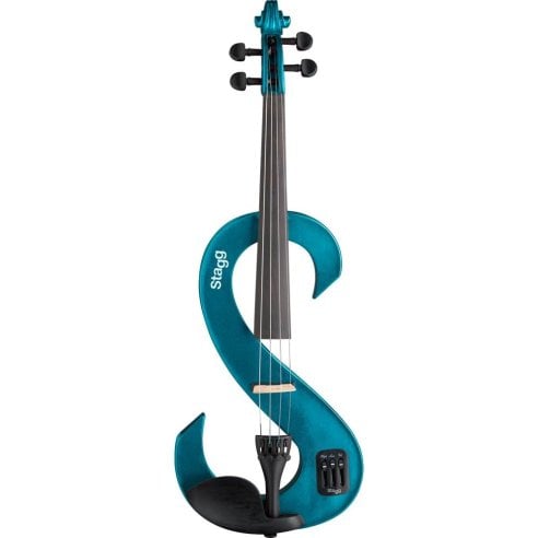 STAGG EVN 4/4 MBL VIOLINO ELETTRICO BLU METALLIZZATO