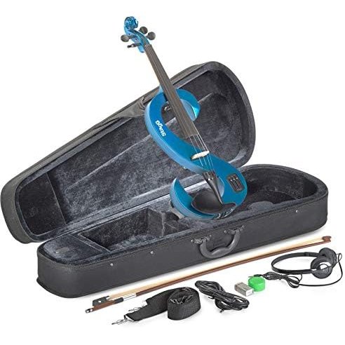 STAGG EVN 4/4 MBL VIOLINO ELETTRICO BLU METALLIZZATO