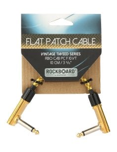 ROCKBOARD FLAT PATCH CABLE VINTAGE TWEED 10 CM.