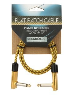 ROCKBOARD FLAT PATCH CABLE VINTAGE TWEED 60 CM.