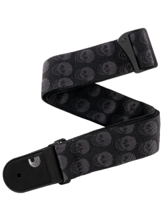 D'ADDARIO STRAP SKULLS BLACK