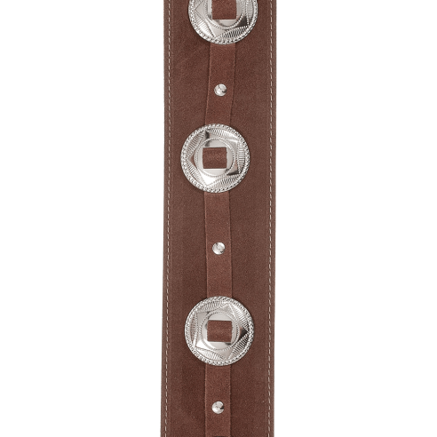 D'ADDARIO STRAP CONCHOS BROWN