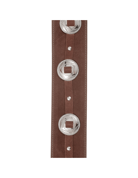 D'ADDARIO STRAP CONCHOS BROWN D'ADDARIO STRAP CONCHOS BROWN