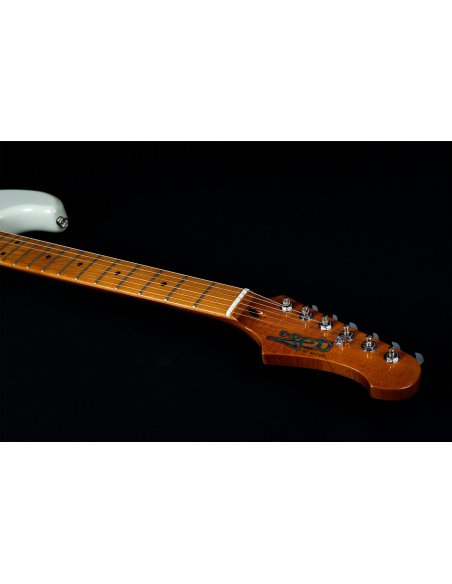 JET JS-300 OW SSS OLYMPIC WHITE ROASTED MAPLE JET JS-300 OW SSS OLYMPIC WHITE ROASTED MAPLE