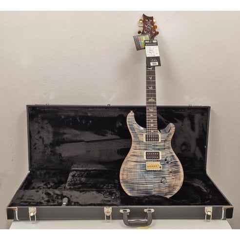 PRS CUSTOM 24 10 TOP THIN FADED WHALE BLUE