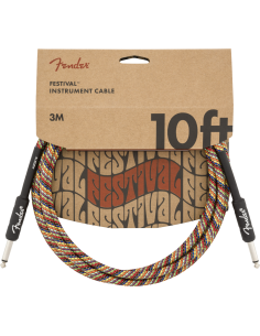 FENDER CABLE 10' RAINBOW