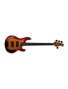 STERLING BY MUSIC MAN STINGRAY 34 HH SPALTED MAPLE BLOOD ORANGE BURST