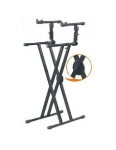 MP GEAR KS013 SUPPORTO PER TASTIERA A DOPPIA X DUE RIPIANI
