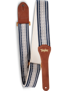 TAYLOR STRAP ACADEMY WHITE/BLUE COTTON 2"