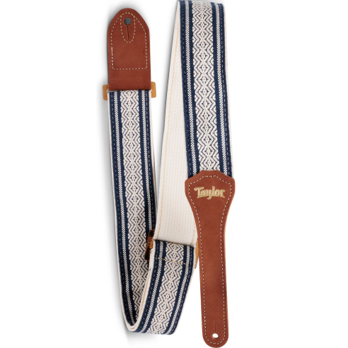 TAYLOR STRAP ACADEMY WHITE/BLUE COTTON 2"