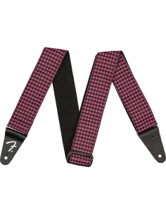 FENDER STRAP HOUNDSTOOTH PINK
