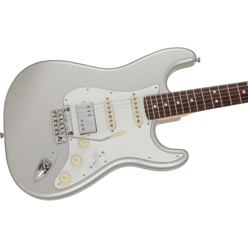 FENDER LTD HYBRID STRAT HSS RW INCA SILVER