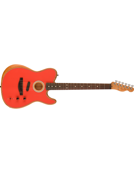 FENDER ACOUSTASONIC PLAYER TELE FIESTA RED LTD FENDER ACOUSTASONIC PLAYER TELE FIESTA RED LTD