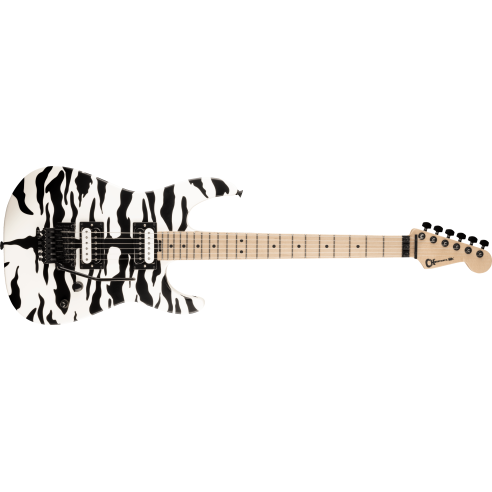 CHARVEL PRO MOD DK SATCHEL SIGNATURE SATIN WHITE