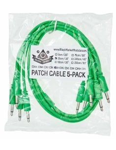 BLACK MARKET MODULAR PATCH CABLE 25 CM. 5-PACK GREEN