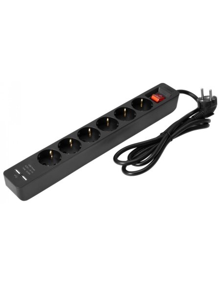 EUROLITE CIABATTA 6 PRESE+USB EUROLITE CIABATTA 6 PRESE+USB