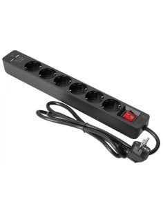 EUROLITE CIABATTA 6 PRESE+USB 2