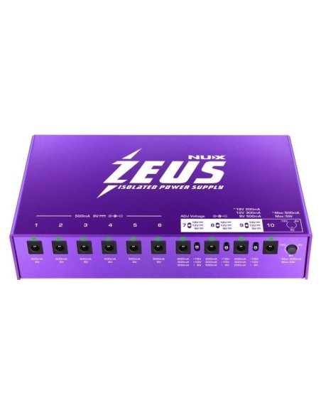 NUX ZEUS NIP-Z10 ALIMENTATORE 10 OUT NUX ZEUS NIP-Z10 ALIMENTATORE 10 OUT