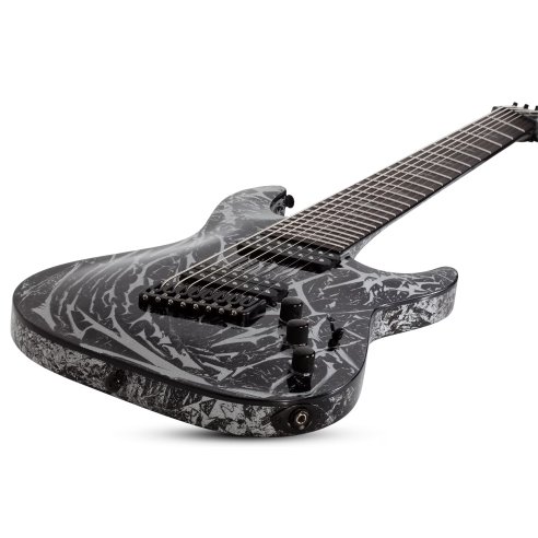 SCHECTER C-8 SILVER MOUNTAIN