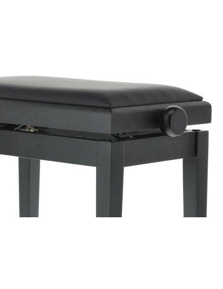 GEWA PANCA PIANOFORTE DELUXE NERO SATINATO/NERO VINILE GEWA PANCA PIANOFORTE DELUXE NERO SATINATO/NERO VINILE