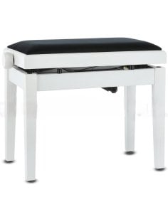GEWA PANCA PIANOFORTE DELUXE BIANCA SATINATA/BIANCO VINILE 2