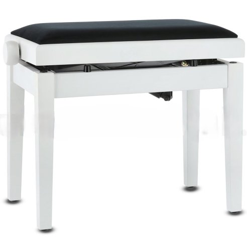 GEWA PANCA PIANOFORTE DELUXE BIANCA SATINATA/BIANCO VINILE
