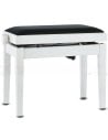 GEWA PANCA PIANOFORTE DELUXE BIANCA SATINATA/BIANCO VINILE