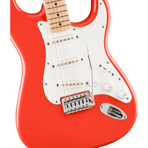 SQUIER FSR SONIC STRAT MN FIESTA RED