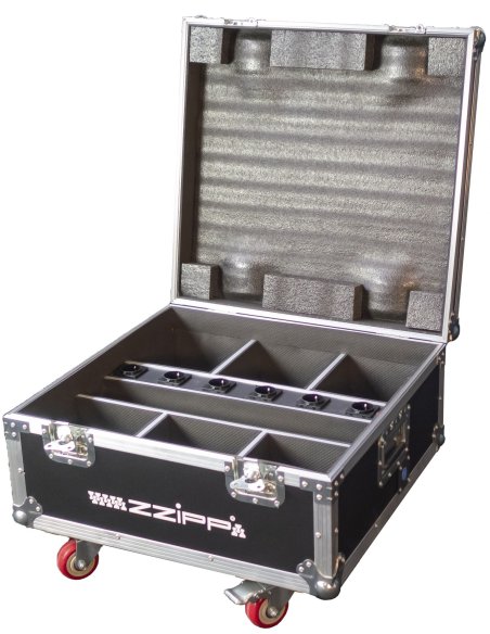 ZZIPP FLIGHT CON RICARICA 6 PAR LED