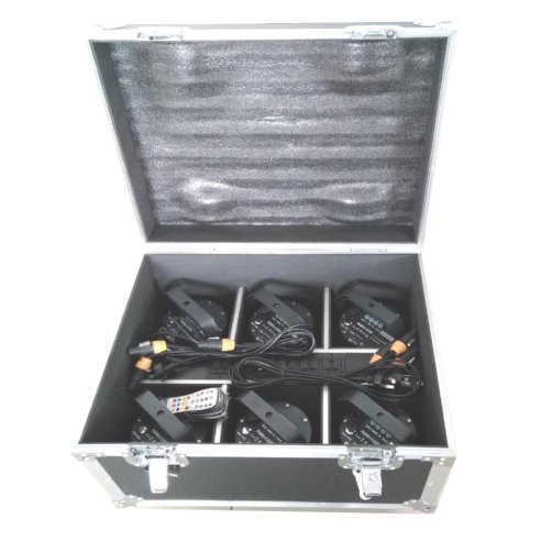 ZZIPP FLIGHT CON RICARICA 6 PAR LED