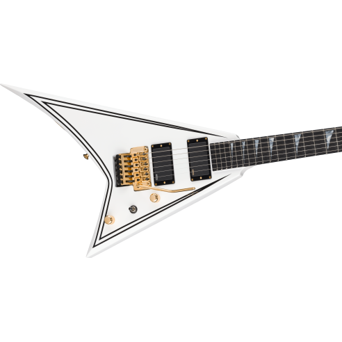 JACKSON MJ SRS RR24 MG WHITE W/BLACK PINSTRIPES + CASE