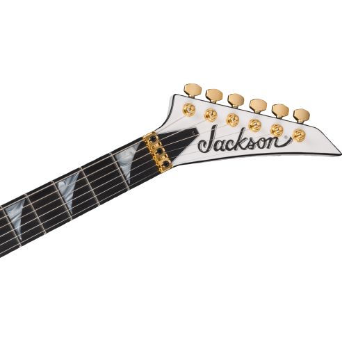 JACKSON MJ SRS RR24 MG WHITE W/BLACK PINSTRIPES + CASE
