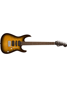 CHARVEL MJ DK24 HSH ANTIQUE BURST W/CASE