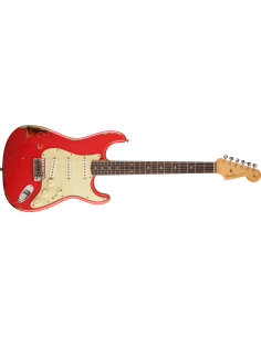 FENDER STRATOCASTER '63 MICHAEL LANDAU RELIC FIESTA RED
