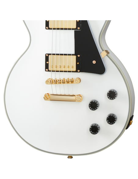 EPIPHONE LES PAUL CUSTOM ALPINE WHITE W/CASE EPIPHONE LES PAUL CUSTOM ALPINE WHITE W/CASE