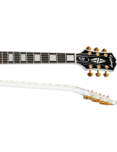 EPIPHONE LES PAUL CUSTOM ALPINE WHITE W/CASE EPIPHONE LES PAUL CUSTOM ALPINE WHITE W/CASE